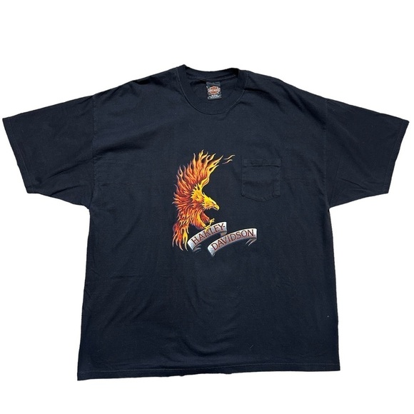 NWOT 2001 Harley Davidson Soaring Eagle Rossiters Bradenton FL Tee Size XXXL - Picture 2 of 8